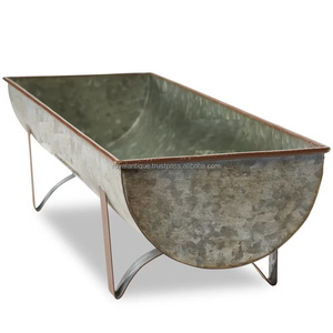 Meilleur pot de plantes fait à la main en fer gris de qualité à bas prix Prix de gros Garden & Home Application Decant Design Fournisseur de l'Inde - Product Image 3