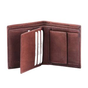 กระเป๋าใส่เหรียญหนังแท้ กันน้ำ หรูหรา ดีไซน์ใหม่ทันสมัย กระเป๋าสตางค์ผู้ชายแบบสั้น วินเทจ ป้องกัน RFID  แบบมินิมอล โพลีเอสเตอร์ - Product Image 2