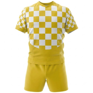 Maillot de rugby en coton respirant pour homme, uni ou rayé, uniforme scolaire ou universitaire pour le sport et l'entraînement - Product Image 2
