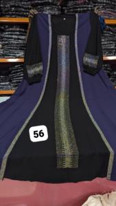 Abayas élégantes et modestes brodées à la main pour femmes, vêtements et accessoires musulmans traditionnels - Product Image 2