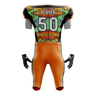 Tenues de football américain de style moderne en polyester respirant et léger pour l'entraînement et les matchs – Ensembles d'uniformes de football - Product Image 3