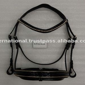 Engranaje de caballo transpirable de brida de lujo ecuestre de charol en todos los tamaños - Product Image 2