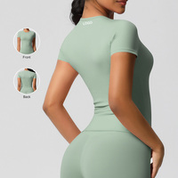 T-shirt de compression élastique pour femme, haut de gamme, manches longues, séchage rapide, respirant, écologique, pour l'exercice, le fitness, le yoga