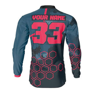 Maillot de cyclisme personnalisé, maillot de VTT de haute qualité, maillot de motocross pour la pratique en extérieur, design imprimé respirant pour unisexe - Product Image 4