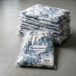 Pantalones Deportivos Tie Dye para Hombre, Cintura Elástica, Casuales, Azules y Blancos con Estampado, Transpirables, de Punto Medio, Estilo Primavera - Product Image 6