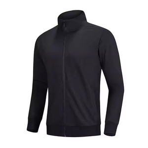 Veste de sport fitness en toile à col montant, édition haut de gamme très demandée, respirante, coupe-vent, fermeture éclair frontale, logo, faible MOQ - Product Image 4