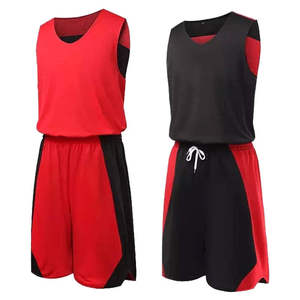Custom <b>Black</b> Red Basketball Jersey Sleeveless Sublimated Print Moisture Wicking Unisex Adult Team Name Number 23 - Product Image 2