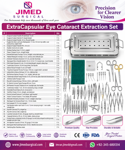 Set de Extracción de Cataratas Extracapulares, Instrumentos Quirúrgicos Oftálmicos, Kit de Cirugía Ocular ECCE para Hospitales, Clínicas y Cuidado Profesional - Product Image 2