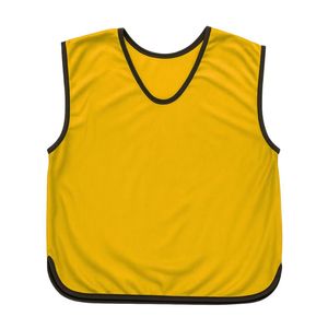 Chaleco Deportivo de Malla Naranja Unisex, Sin Mangas, Cuello en V, Transpirable, de Poliéster, para Adultos, Todas las Temporadas, Corte Regular - Product Image 4