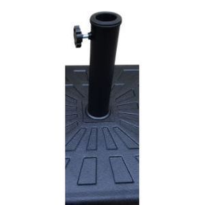 Base per ombrellone da 42 libbre quadrata in resina da esterno resistente e resistente alle intemperie - Product Image 5