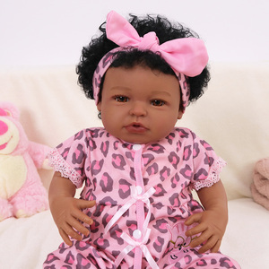 Poupée Reborn Réaliste Afro-Américaine Babeside RTS Laney 20 Pouces, Fille aux Yeux Ouverts, Cheveux Crépus, Expédition Rapide - Product Image 2