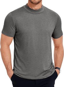 Wholesale Mock Neck T Shirt Slim Fit Thermal <b>Base</b> <b>Layer</b> OEM Custom Supplier - Product Image 3