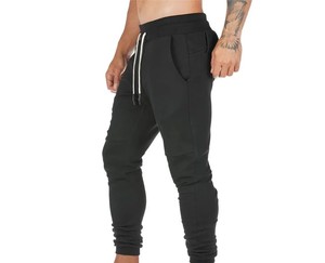 Rapid Sports Wholesale Factory Men Spring Warm <b>Canvas</b> Lace Mid Waist Fleece Plus Size Long Sweatpants Drawstring Closure - Product Image 2