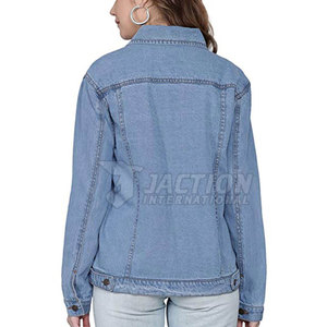 Veste en jean pour femme, design personnalisé, best-seller, couleur unie, vêtements décontractés, prix raisonnable - Product Image 5