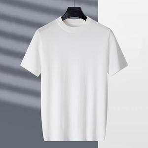 เสื้อยืดผู้ชายแบบใหม่สั่งทำได้ ทรงปกติ คอโอ ผ้าระบายอากาศ ไม่เป็นขุย เสื้อยืดผู้ชายทรงเข้ารูป - Product Image 2