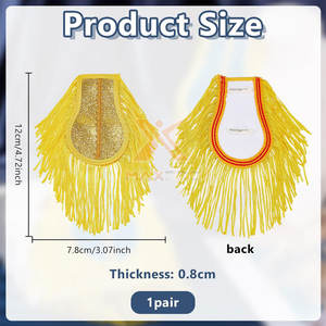 Nuevo Diseño Personalizado, Más Vendido, Bajo MOQ, Último Estilo, Epaulette de Uniforme Ceremonial - Product Image 5