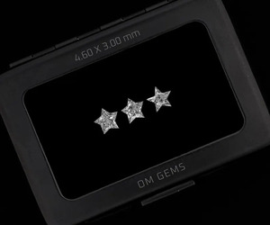 OM GEMS Diamante Cultivado en Laboratorio con Corte Estrella de 4.6 x 3.0 mm, Diamante Suelto Melee, Diamante CVD Creado en Laboratorio para Joyería Personalizada, Listo para Enviar - Product Image 2