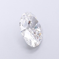 Diamant de laboratoire ovale de 4,03 carats, pureté D VVS2, aspect impeccable, polissage excellent, certifié, écologique, carbone pur synthétique