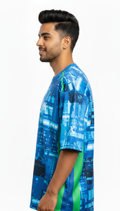 Camiseta Oversize para Hombre, Sublimada, Estilo Casual Urbano, Popular, Corte Regular, Ecológica, Transpirable, de Poliéster/Algodón - Product Image 5