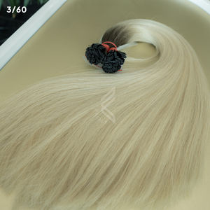 Pour les Salons de Cheveux Européens Cheveux Vierges Pointe Plate Extensions de Cheveux 100% Cheveux Humains Teints Emballage Personnalisable - Product Image 2