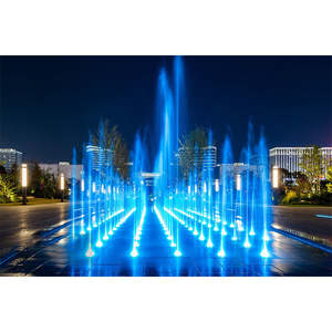 Fuente de Agua Moderna para Exteriores, Cuadrada, con Luces LED, Música, Fácil Instalación, Acero Inoxidable, para Niños - Product Image 1