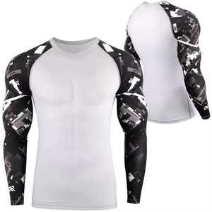 Camiseta de Compresión de Manga Larga Sublimada Personalizada para Artes Marciales Mixtas, Gimnasio, Entrenamiento Físico, BJJ, Grappling y Deportes - Product Image 2