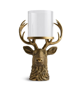 Candelabro artístico dorado con detalles de pájaros y hojas. Belleza inspirada en la naturaleza disponible a precios de mayorista. - Product Image 4