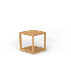 Mesa de Comedor Cuadrada de Madera, Diseño Moderno Minimalista, Mueble para el Hogar Estable, Estructura de Madera Sólida con Estante Inferior - Product Image 1