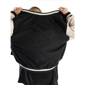 Hot selling new OEM custom <b>leather</b> sleeve letterman baseball embroidered varsity <b>jacket</b> for <b>men</b> at Wholesale Cheap price - Product Image 2