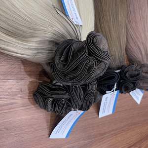 MEGA VENTA 100% Extensiones de cabello humano vietnamita Trama atada a mano Colores terminados Alta calidad Sin desprendimiento Sin enredados Listo para enviar - Product Image 6