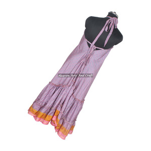 Nouvelle robe sari en soie vintage de style bohème indien moderne, imprimé traditionnel, pour femmes, tenue d'été, mode féminine - Product Image 6