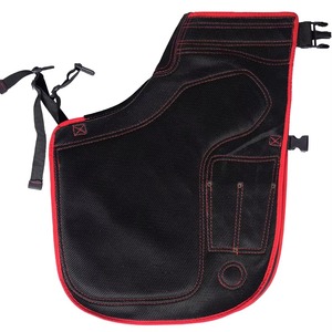 Chaps de ferrier unisexe en cuir véritable robustes, réglables, pour la protection des jambes et la coupe des sabots - Product Image 4