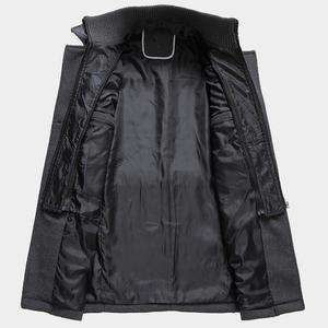 <b>Mens</b> Reversible Wool Blend Winter <b>Coat</b> Stand Collar <b>Waterproof</b> Warm <b>Long</b> Jacket Custom Size Streetwear - Product Image 6