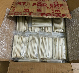 Natural Bone <b>Wool</b> Needle Large Eye Sewing Needle Crochet Knitting Tapestry Needle Handmade Bone Needle Factory Prices - Product Image 4