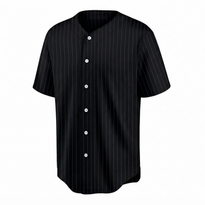 Maillot de baseball sportif pour homme à manches courtes, boutonné sur le devant, en tissu léger et respirant, idéal pour l'uniforme d'équipe - Product Image 1