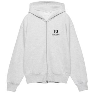 Sudadera con capucha y cremallera transpirable color gris jaspeado para mujer |   Chaqueta con capucha y cremallera completa |   Sudadera informal con capucha de forro polar de manga larga para invierno - Product Image 3