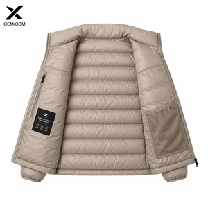 Veste d'hiver pour homme X Sports City, ultra-légère, col montant, rembourrage premium, imperméable, coupe-vent, OEM/ODM - Product Image 4