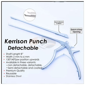 Punzón Kerrison, Instrumento Ortopédico Manual, Construcción de Acero Inoxidable, Rongeurs Espinales, Herramienta Quirúrgica Duradera de Alta Calidad, CE - Product Image 3