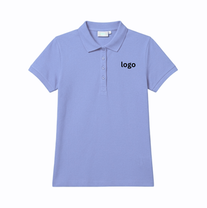 Polo femme anti-plis rayé color block en mélange de coton à manches amples pour l'été, personnalisable avec logo - Product Image 5