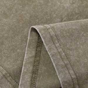 T-shirt professionnel 100% coton pour homme, coupe ample, manches longues, effet délavé, respirant, anti-plis - Product Image 5