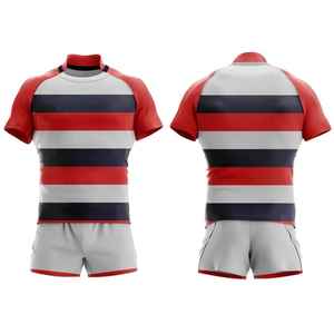 Jersey de Rugby Sublimado Personalizado, Cómodo, Transpirable, con Estampado, Uniforme Deportivo, Absorbe la Humedad, Precio Económico de Fábrica - Product Image 2