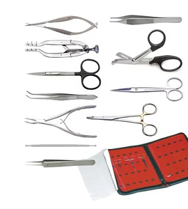 Kit de dissection chirurgicale manuel avancé de classe I, certifié CE ISO, tailles personnalisées, acier inoxydable standard allemand - Product Image 2