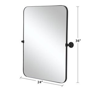 Mango Wood Rectangle Mirror Industrial Metal Angle Frame Wholesale - Product Image 1