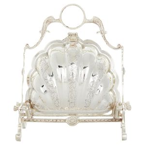 Gold Double Shell Brass Folding Serving Platter Victorian Charm Biscuit Caddy Modern Style Biscuit Barrel Box Tableware - Product Image 3