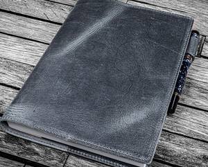 Protège-cahier A5 en cuir de qualité supérieure, anti-odeur, protection robuste, rechargeable, organisateur de journal LNBC-0127 - Product Image 1