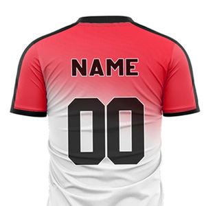 Uniforme deportivo de fútbol transpirable hecho de poliéster, conjunto de camiseta y pantalones cortos de fútbol con estampado por sublimación personalizado - Product Image 5