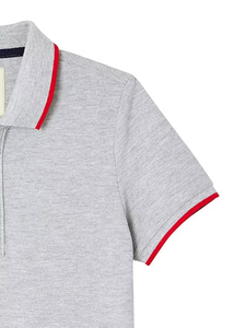 Camiseta polo clásica de manga corta para hombre con logotipo personalizado, costuras finas para un estilo informal y urbano - Product Image 5