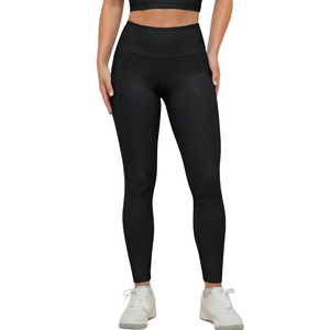 Women High Waist Pocket Yoga <b>Leggings</b> Solid Quick Dry Stretch Workout Pants Lift the Hips Full Length Activewear - Product Image 3