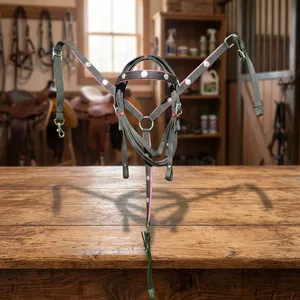 Suministro Directo de Fábrica: Conjunto de Cabezada y Pechera Sintéticas Estilo Western para Caballos, Disponible a Precio Competitivo - Product Image 5
