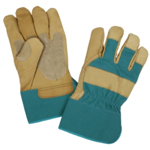 Guantes de Manipulación Industriales Canadienses Reforzados de Cuero de Vaca y Lona para Jardinería, Soldadura, Antivibración con Puño de Seguridad - Product Image 3
